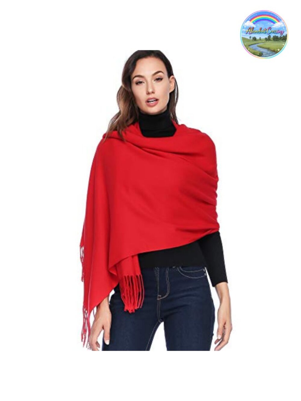 Oversized Pashmina Shawl Wrap for Evening Dresses Winter Warm Scarf